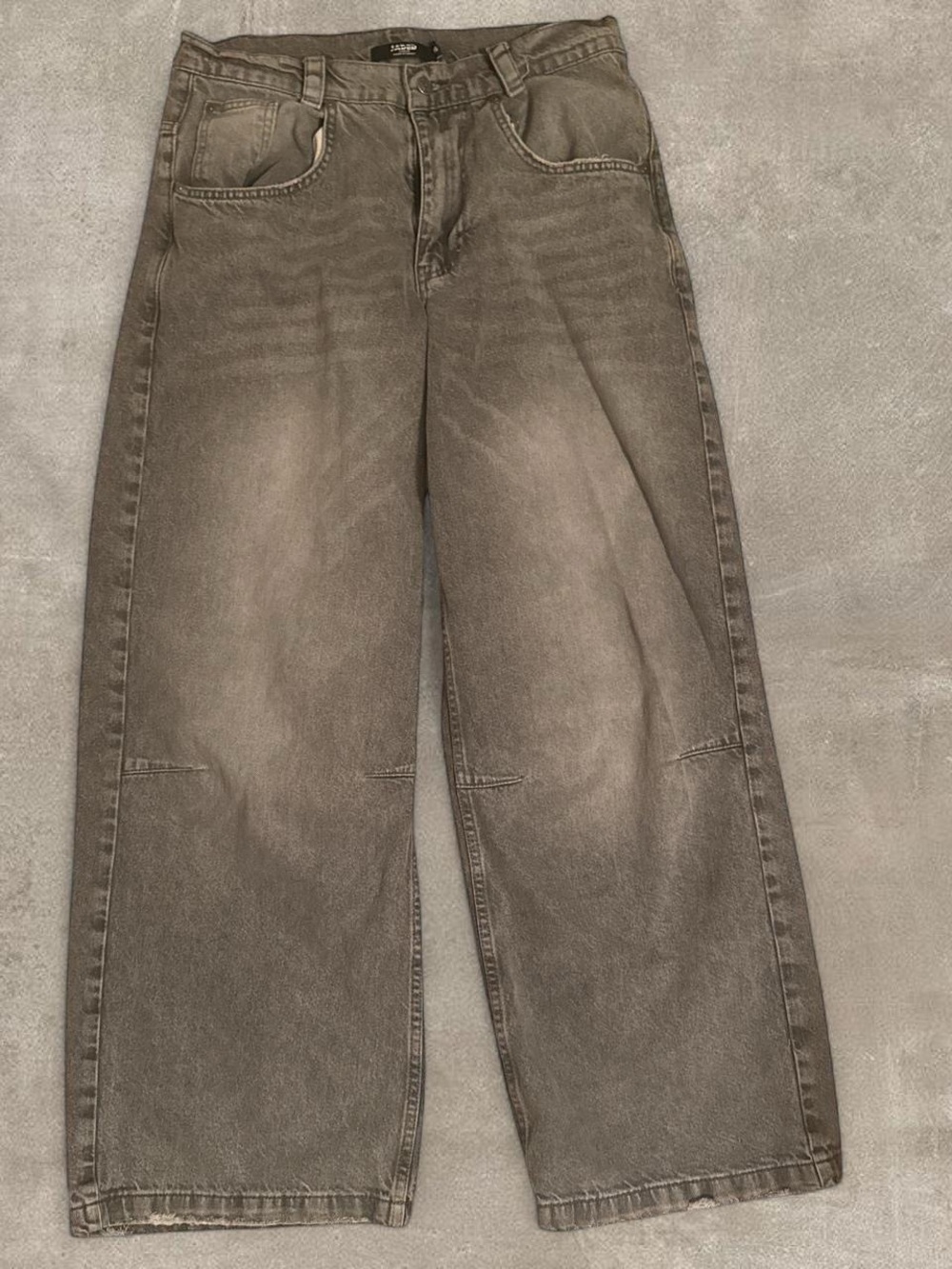 Jaded London Black Washed High-Rise Jeans
